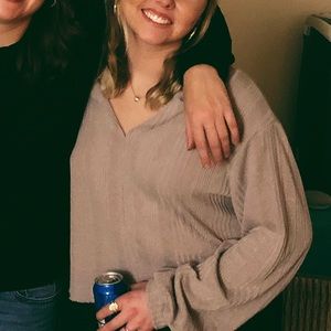 Light Purple Oversized Blouse